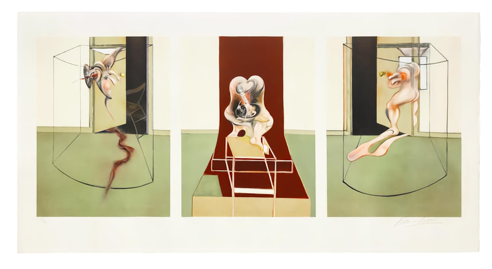 Triptych Inspired by Oresteia of Aeschylus (S.9503) by Francis Bacon