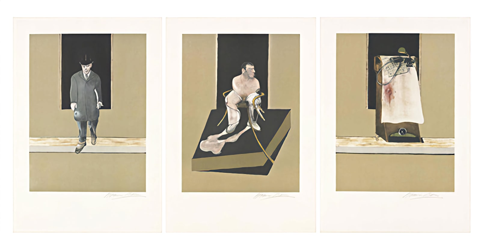 Tryptych 1986/1987 by Francis Bacon