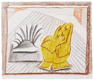 David Hockney A Picture of Two Chairs by David Hockney at Clifton Gallery