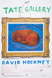 David Hockney A Retrospective at The Tate Gallery featuring Little Stanley Sleeping by David Hockney at Clifton Gallery