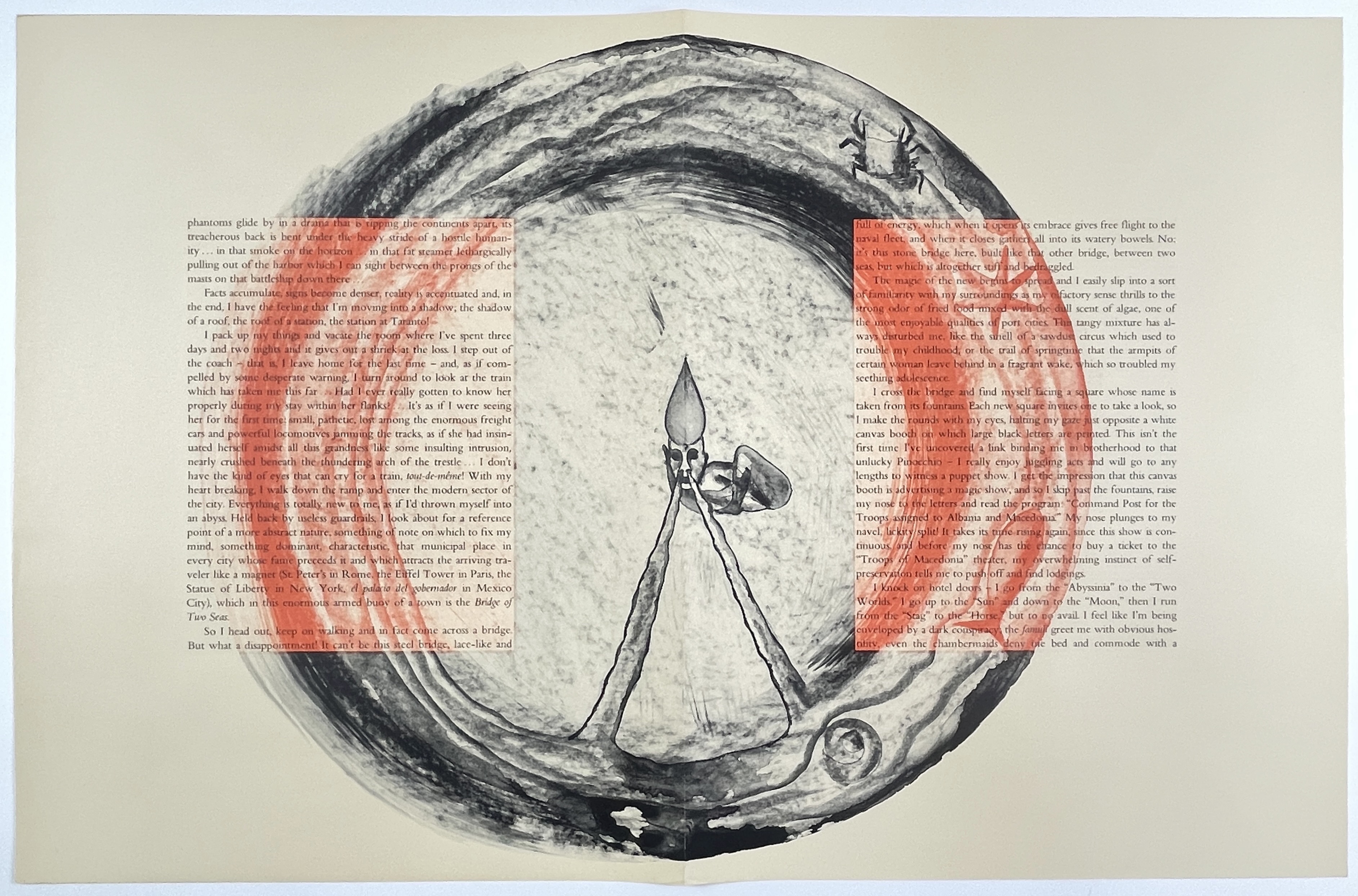 Departure of the Argonaut announcement poster by Francesco Clemente