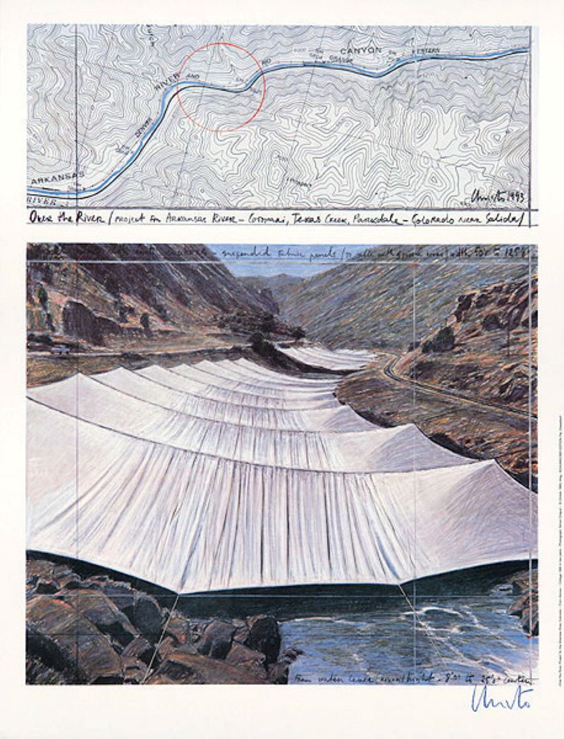 Over the River I Above by Christo and Jeanne-Claude