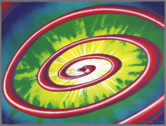 Red Spiral Snake (State I) by Kenny Scharf at Eyestorm