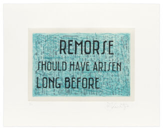 Remorse Should Have Arisen Long Before by William Kentridge at Krakow Witkin Gallery