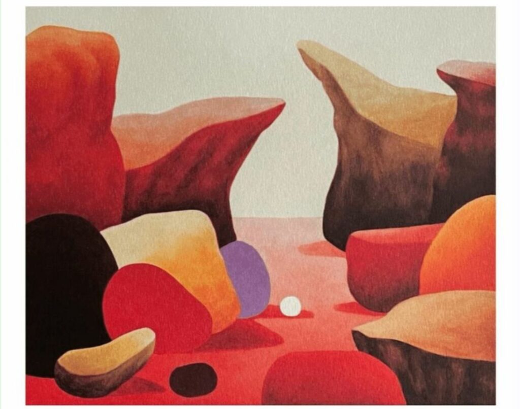 Nicolas Party 『Still Life Paintings』 Still_Life_Rocks_by_Nicolas_Pa