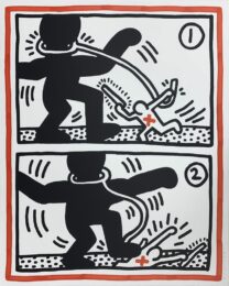 Untitled (Free South Africa #3) by Keith Haring at Hamilton-Selway Fine Art