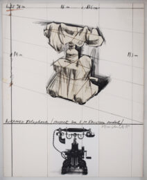 Wrapped Telephone, Project for L. M. Ericsson Model by Christo at Gilden's Art Gallery