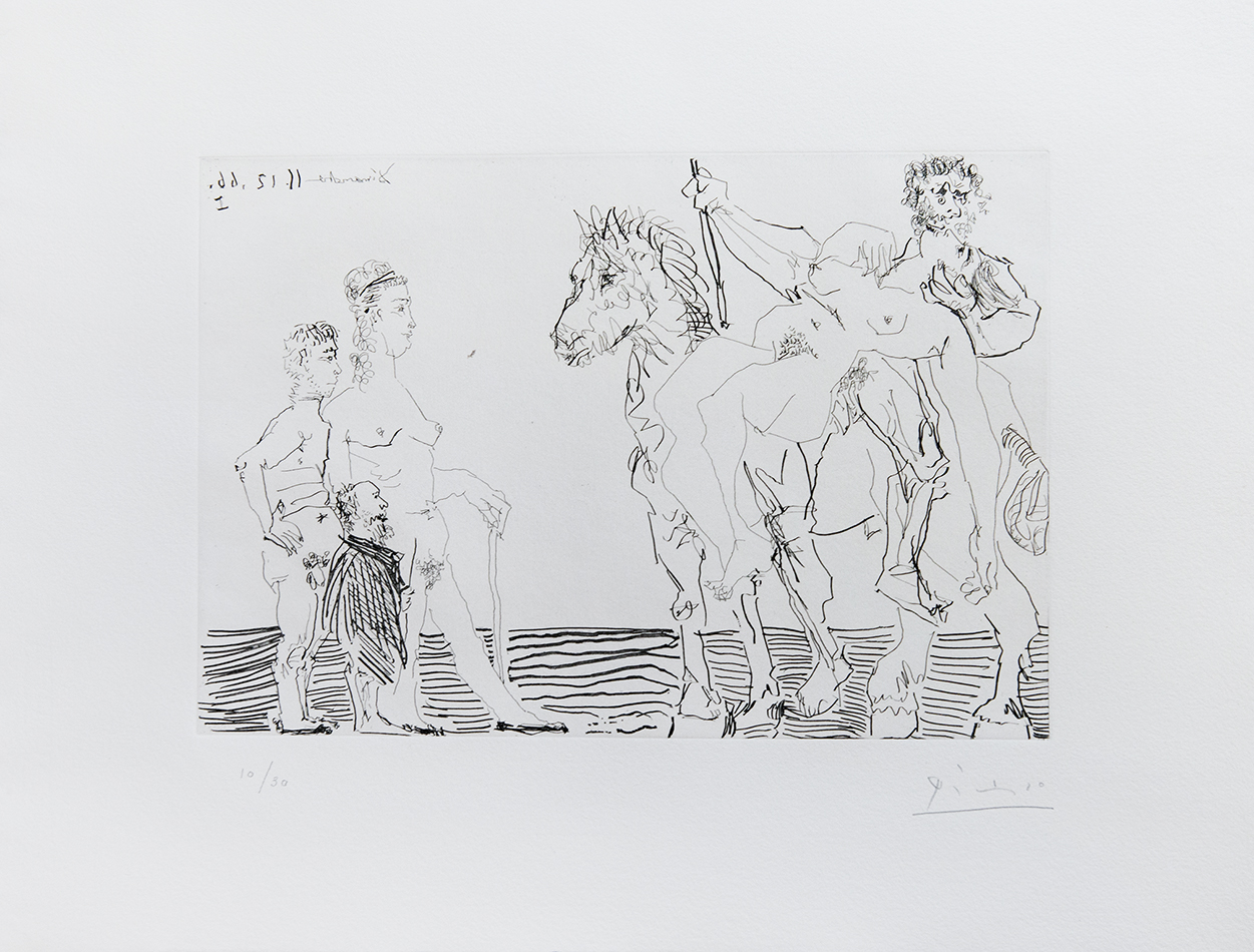 Plate 11, from: Le Cocu Magnifique by Pablo Picasso