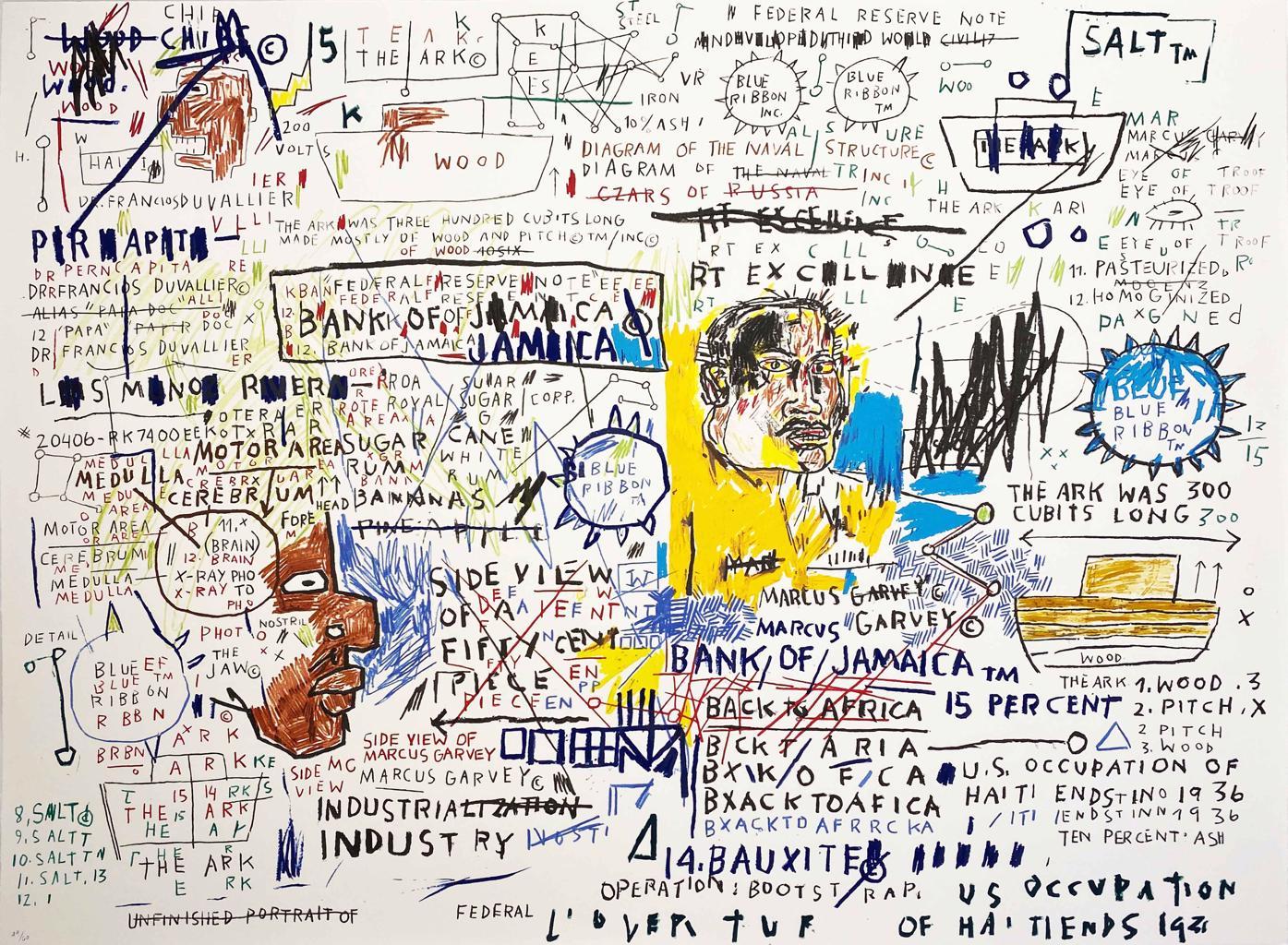 50 Cent Piece by Jean-Michel Basquiat