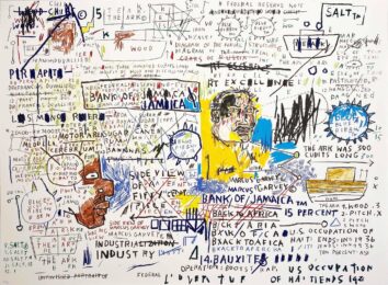 50 Cent Piece by Jean-Michel Basquiat at Hamilton-Selway Fine Art
