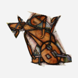 Down Dog by Elizabeth Murray at Jim Kempner Fine Art