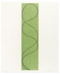 Green Column/Figure by Robert Mangold at Krakow Witkin Gallery