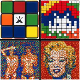 Heni – Set of 4 by Invader at Dovehouse Contemporary