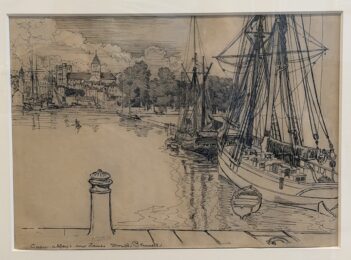 Caen, Abbaye aux Dames by Joseph Pennell at Chicago Fine Prints