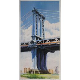 Manhattan Bridge by Richard Haas at Sylvan Cole Gallery