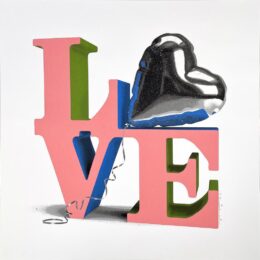 Monumental Love – Pink by Mr. Brainwash at Hamilton-Selway Fine Art