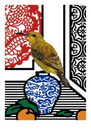 Olive-Backed Sunbird (Female) – Year Of The Dragon by Rasha Eleyan at Addicted Art Gallery