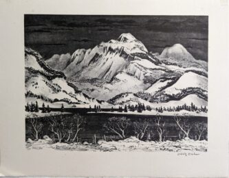 Snow Mountain (or Lake in the Mountains) by Adolf Arthur Dehn at Sylvan Cole Gallery