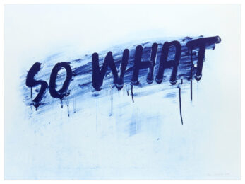 So What by Mel Bochner at Krakow Witkin Gallery