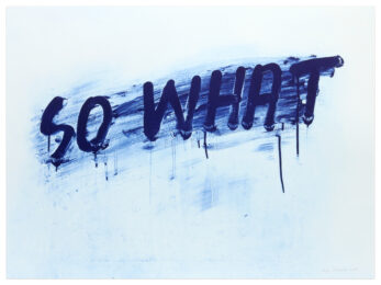 So What by Mel Bochner at Krakow Witkin Gallery