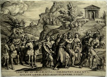 The Triumph of Love by Georg Pencz at Jan Johnson Old Master Modern Prints