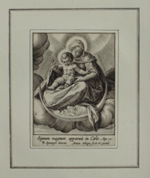 The Virgin and Child on a Crescent Moon by Antoine Wierix at Jan Johnson Old Master Modern Prints