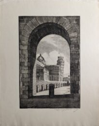 Tower of Pisa by Carman Bonanno at Sylvan Cole Gallery