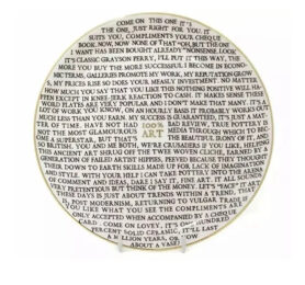 100% Art Plate by Grayson Perry at Clifton Gallery