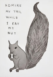 Admire My Tail While I Eat My Nuts by David Shrigley at Dovehouse Contemporary