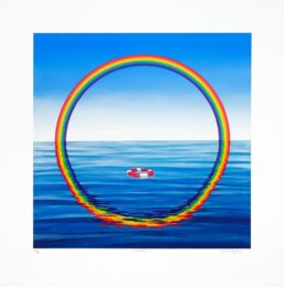 Aroundbow by Patrick Hughes at Dovehouse Contemporary