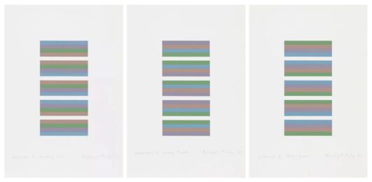 Bridget Riley Intervals 3 – Set of 3 by Bridget Riley at Clifton Gallery