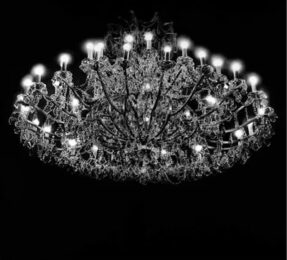 Crystal Chandelier by Robert Longo at Dovehouse Contemporary