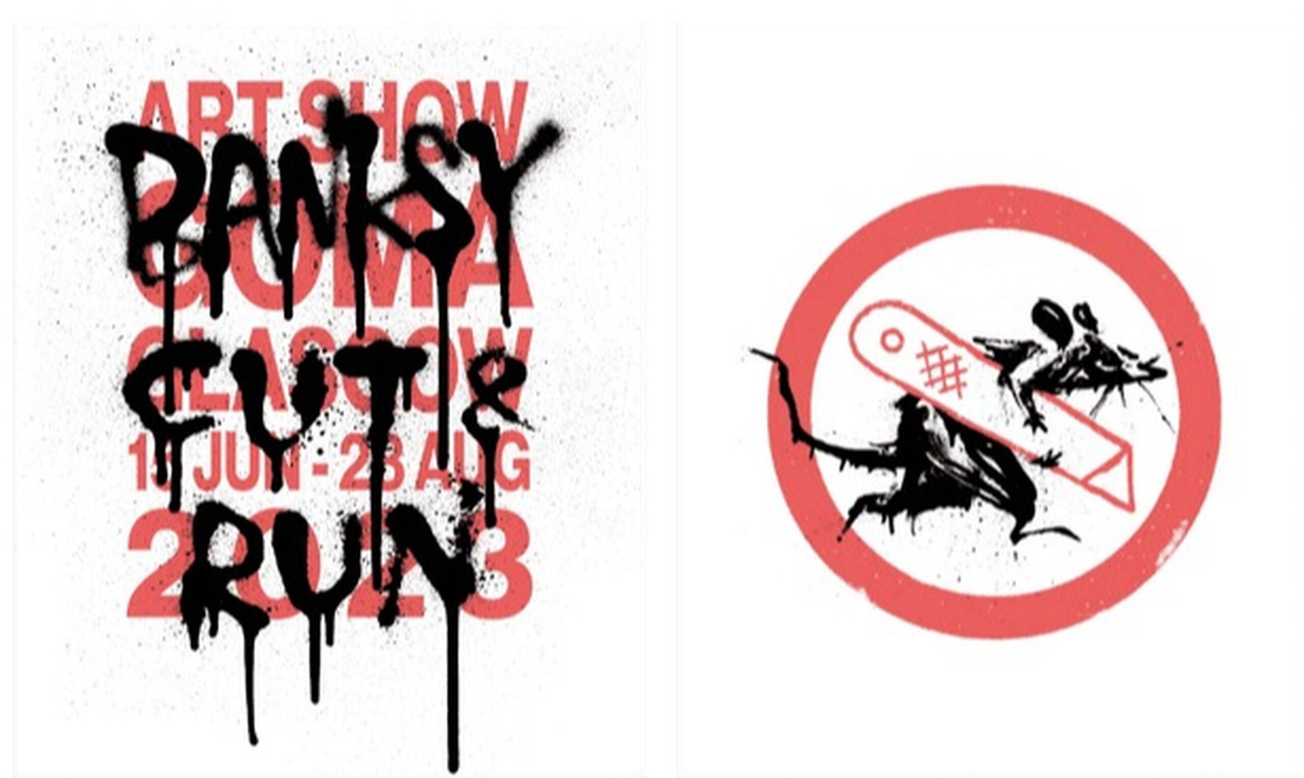 Cut and Run (Set of 2 Posters) by Banksy