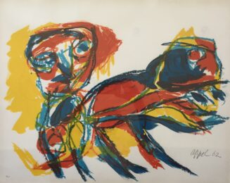 Figure et animal by Karel Appel at William Chambers Art
