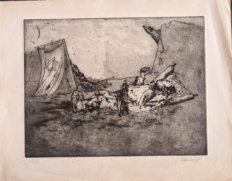 From “Images du malheur” by Johnny Friedlaender at Sylvan Cole Gallery