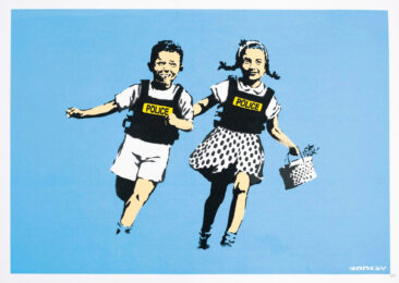 Jack & Jill (Unsigned) by Banksy at Clifton Gallery