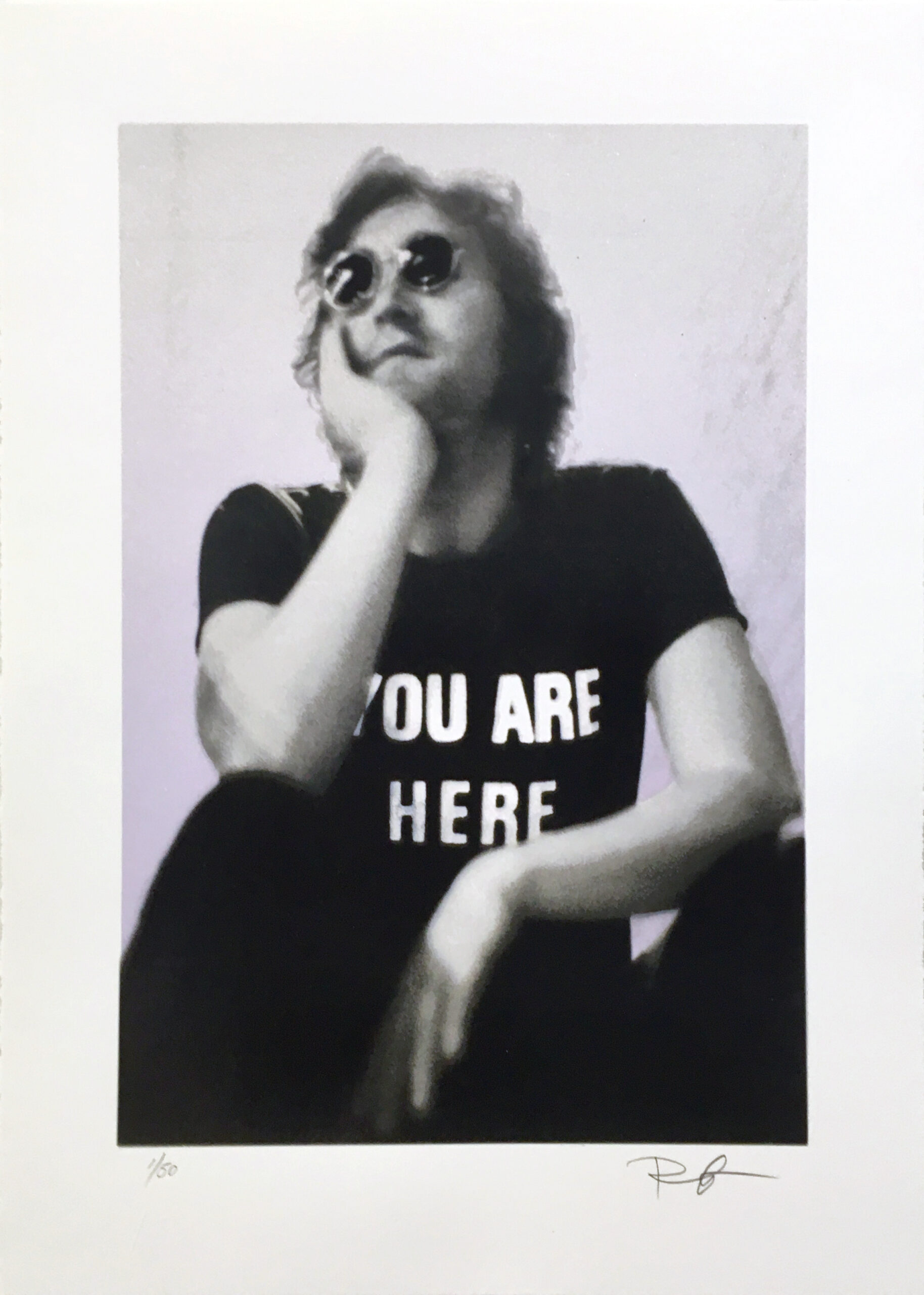 John Lennon, Fillmore East, NYC, August 1972 by Bob Gruen
