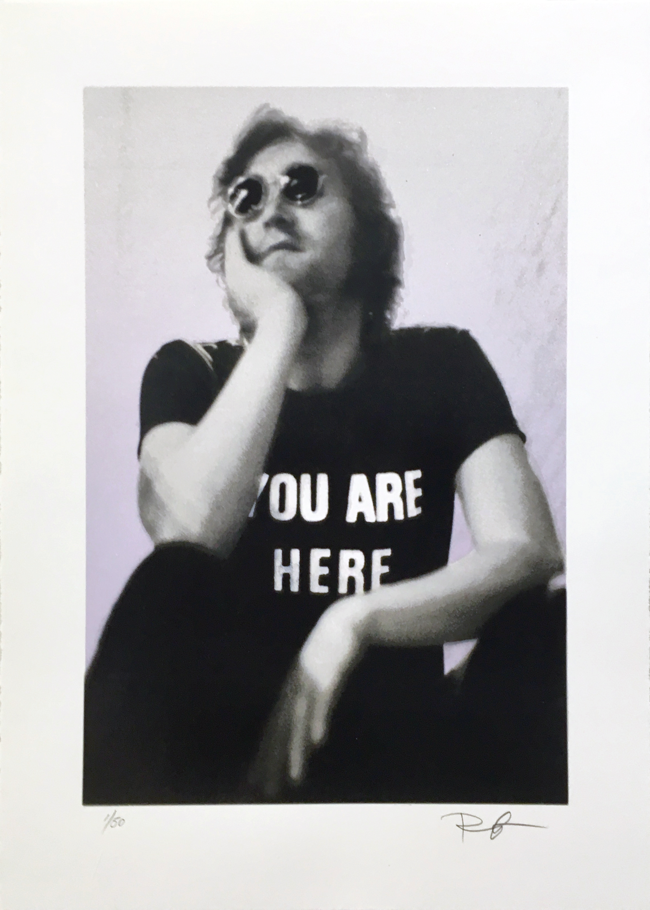 John Lennon, Fillmore East, NYC, August 1972 by Bob Gruen