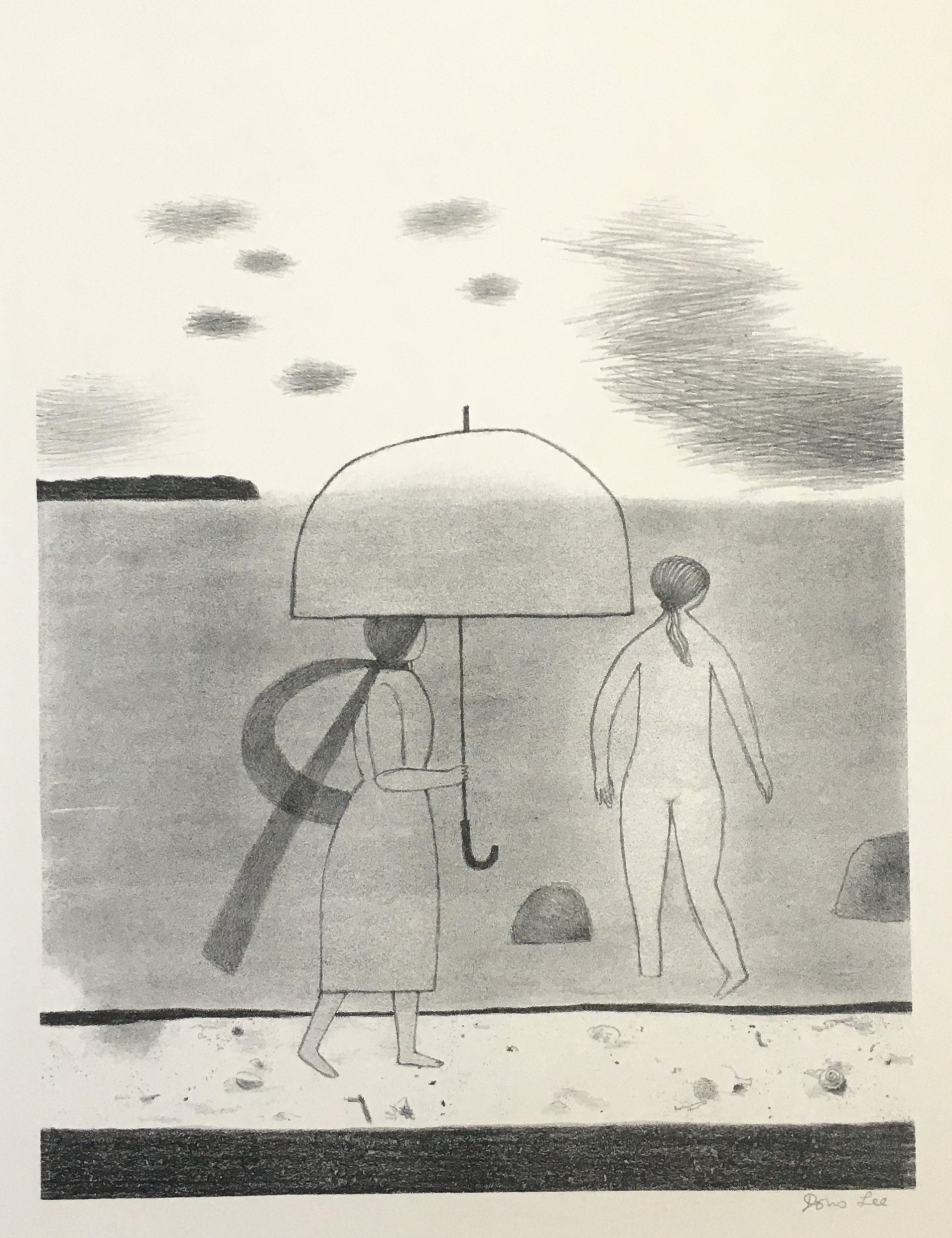 Gray Day at the Beach by Doris Lee