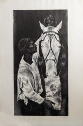 Man and Beast by Joseph Hirsch at Sylvan Cole Gallery