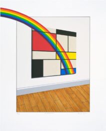 Mondrainbow by Patrick Hughes at Dovehouse Contemporary