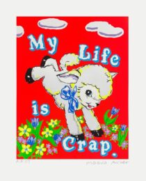 My Life Is Crap (Red Ap) by Magda Archer at Dovehouse Contemporary