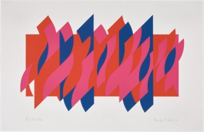 Red Red Blue by Bridget Riley at Dovehouse Contemporary