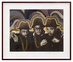 Run D.M.C. (color variation) by Janette Beckman at Gary Lichtenstein Editions