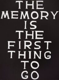 The Memory Is The First To Go by David Shrigley at Dovehouse Contemporary