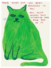 This Huge Cat by David Shrigley at Clifton Gallery