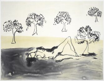 Tracey Emin Laying with the Olive Trees by Tracey Emin at Clifton Gallery