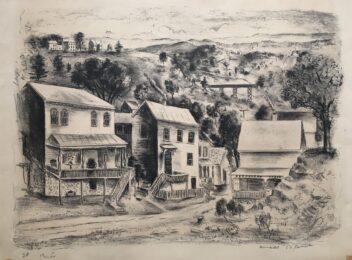 Untitled (Houses in Eddyville, NY by Arnold Blanch at William Chambers Art