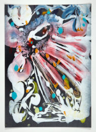 Wallflower Monotype (Rose/Yellow/Shimmer Black No. 1) by Catherine Howe at Manneken Press (IFPDA)