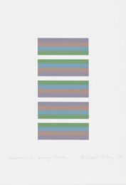 Bridget Riley Intervals 3 – Green/Purple by Bridget Riley at Clifton Gallery